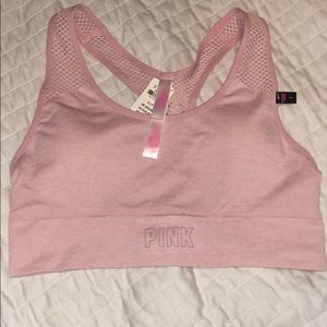 Pink seamless gym racerback